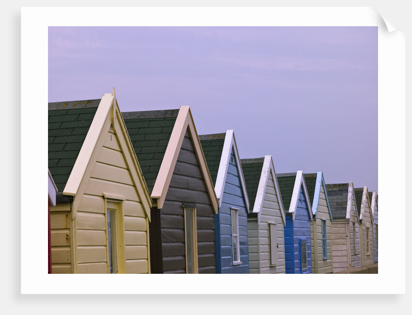 Beach huts in a row, close-up by Assaf Frank